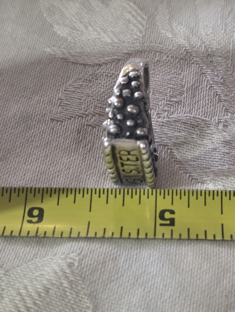 Dian Malouf SISTER Sterling Silver Ring, Size 8 - Picture 15 of 15
